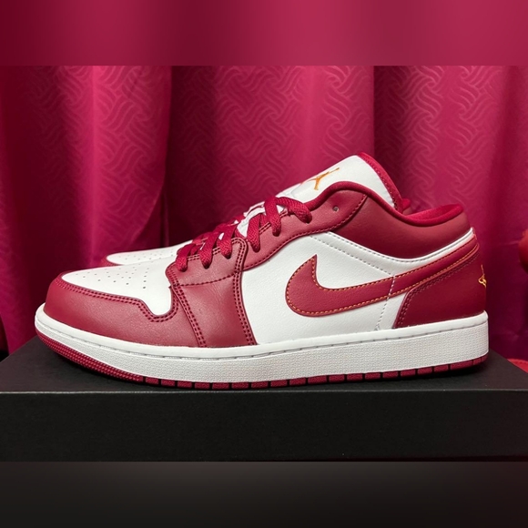 AIR JORDAN 1 LOW "CARDINAL" MEN'S US SIZE 11.5 BRAND NEW IN BOX - Picture 3 of 8